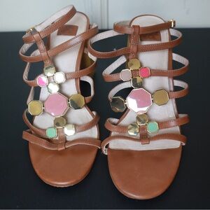 Louise et Cie Leather Strappy Heeled Sandals - Leeba SIZE 8.5